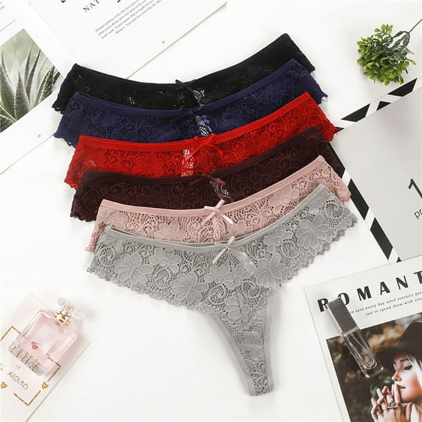 Details about   Women's 5 Pack Lace Panties Comfortable Underwear with High Elastic